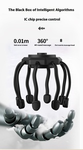 Almohada Inteligente de Masaje Inalámbrica para Terapia de Tejido Profundo para Aliviar la Fatiga <span class=keywords><strong>y</strong></span> el <span class=keywords><strong>Dolor</strong></span> con Masajeador de Cabeza Tipo Pulpo - Product Image 2