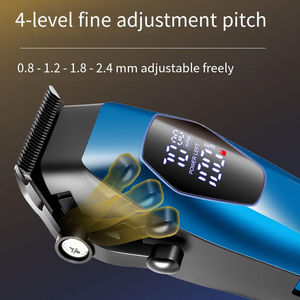 Suministros Profesionales para Barberos, Cortadora de Cabello con Carga USB, Pantalla LED, Máquina Recortadora <span class=keywords><strong>El</strong></span>éctrica - Product Image 5