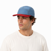 Casquette de baseball en nylon respirante, imperméable et à séchage rapide, protection solaire, visière plate, cinq panneaux, légère, pour le sport en extérieur