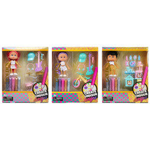 Premium Plastic Golden <b>Doll</b> with Pet <b>Accessories</b> and 3D Gel Pens Model Toy for Unisex Kids 5-7 Years - Product Image 6