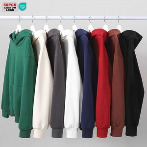 Sudadera con Capucha de Alta Calidad 100% Algodón 350gsm para Hombre, Sudadera Deportiva, Ropa Urbana, Hombros Caídos, Estampado Puff - Product Image 1