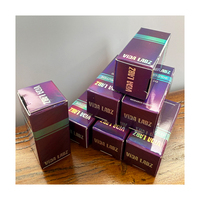 VB75 - Boîte holographique laser pour flacon de 3 ml, design professionnel, modèle GRATUIT, personnalisez votre logo, violet, pour l'emballage de peptides