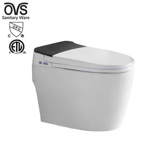 OVS Détecteur de chasse d'eau électrique pour salle de bain, toilette intelligente japonaise, une pièce, cuvette de toilette intelligente avec télécommande