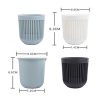 Pot de fleurs suspendu double couche en plastique à double compartiment, auto-arrosant, pour décoration murale intérieure