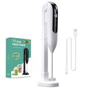 Batidora de Café Automática Portátil Recargable 2024 con Logotipo Personalizado, Espumador de Leche Eléctrico con Soporte, Batidor de Huevos - Product Image 5