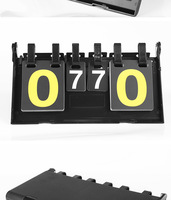 Tableau d'affichage de tennis de table de sport basket-ball Football volley-ball tableau de score à 4 chiffres accessoires d'exercice de sécurité faciles
