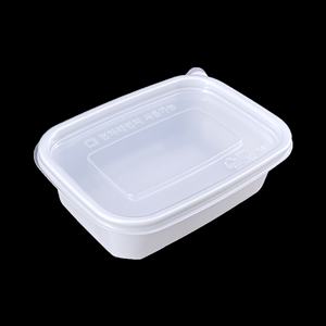 Boîte alimentaire réutilisable en PP de qualité supérieure, marque coréenne, blanche, compatible micro-ondes, pour le stockage et la conservation des aliments frais - Product Image 4