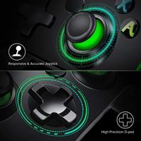 Controlador con cable para joystick Xone Gamepad con Turbo de doble vibración Compatible con Xbox 360/360 Slim y PC Windows 7,8,10,11