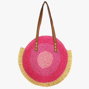 Sac à main au <span class=keywords><strong>crochet</strong></span> <span class=keywords><strong>pour</strong></span> femme, sac de plage en paille, sac fourre-tout en papier <span class=keywords><strong>pour</strong></span> les vacances d'été, vente en gros, directement de l'usine - Product Image 6