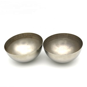 Demi-boule creuse en acier inoxydable, grande hémisphère creuse en acier inoxydable, demi-sphère en acier inoxydable - Product Image 2