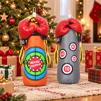 Jouet de boxe pour enfants avec ensemble de sacs de frappe pour le jeu récréatif, les jeux de boxe d'introduction et les activités de pratique pour débutants