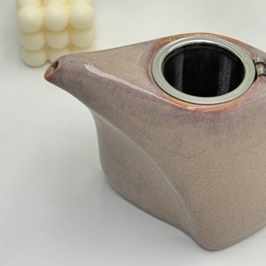 Tetera de Cerámica Hecha a Mano con Filtro, Tetera de Cerámica con Infusor, Juego de Café y Té, Cafetera de Cerámica de 700 ml, Juego de Té Árabe - Product Image 4