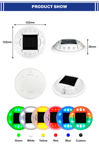 Marqueurs solaires <span class=keywords><strong>pour</strong></span> chaussée IP68, portée visuelle 800 mètres, LED couleur personnalisable, clignotants solaires faciles à installer, éclairage solaire <span class=keywords><strong>pour</strong></span> <span class=keywords><strong>route</strong></span>. - Product Image 2