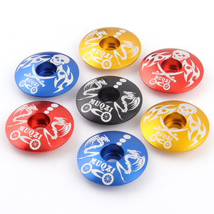 MUQZI Bicycle Aluminum Alloy Headset Cover Bicycle <strong>Stem</strong> Top Cap for 28.6 mm Front Fork Head Tube - Product Image 3