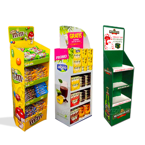 कस्टम नालीदार कार्डबोर्ड ब्रेड स्टोर रैक बेकरी डिस्प्ले स्टैंड - Product Image 1