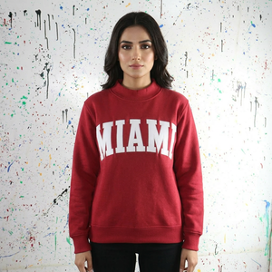 CLUSH SPORTS Sudadera de invierno con capucha y media cremallera de terciopelo, oversize, 100% algodón, con bloques de color, apliques y bordados, cuello ancho - Product Image 1