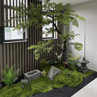 Art mural en mousse Décoration intérieure Panneau mural en mousse artificielle Taille personnalisée Mur d'herbe en mousse préservée naturelle véritable