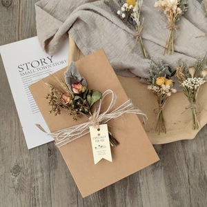 Cadeau artisanal pour boîte aux lettres, fleurs séchées, mini fleurs préservées, décoration d'intérieur, bouquet bohème pour demoiselle d'honneur, mariage, longue durée, 3-5 ans - Product Image 3