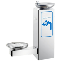 Fontaine à eau froide électrique en acier inoxydable 304 pour animaux de compagnie, à poser sur pied, pour usage extérieur public