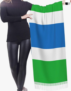 Siria chal bandera mujer invierno bufanda suave cálido manta bufandas flecos Pashmina bufanda - Product Image 5