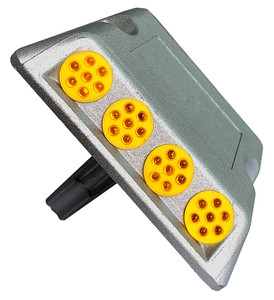 OWLEYE RSA3 Riflettore in Alluminio ad Alta Luminosità con 43/28 Perle, Gambo da 60mm, Certificazione IP68, Prismatico ad Alta Intensità per Traffico Intenso - Product Image 2