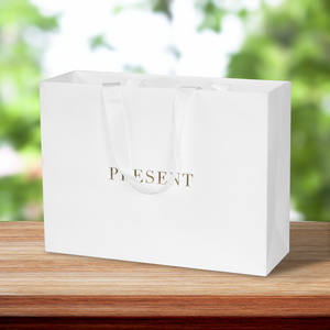 Bolsa de Papel Kraft Impresa Personalizada, Bolsa de Compras Reciclable con Asa para Comercio Minorista - Product Image 4