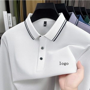 Custom Men's Long Sleeve Polo Shirts OEM ODM Embroidery Printing Corporate Uniform Workwear Bulk Order Golf Polo Shirts for Men