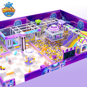 <span class=keywords><strong>Parque</strong></span> <span class=keywords><strong>de</strong></span> Juegos Interior con Temática Espacial, <span class=keywords><strong>de</strong></span> Espuma y Plástico, con Piscina <span class=keywords><strong>de</strong></span> Pelotas, Tobogán, Trampolín, Castillo Morado, <span class=keywords><strong>Parque</strong></span> <span class=keywords><strong>de</strong></span> Aventuras para Bebés - Product Image 1