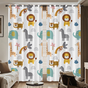 Oscuramento <span class=keywords><strong>tende</strong></span> <span class=keywords><strong>arcobaleno</strong></span> carino, oscuramento della stanza bovindo <span class=keywords><strong>tende</strong></span> dei cartoni animati per la camera da letto dei bambini o la decorazione della scuola materna - Product Image 2