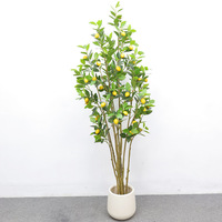 Arbre artificiel citronnier style nordique inspiré d'Instagram, plante en pot en PVC souple, hauteur 100cm-200cm, décoration intérieure