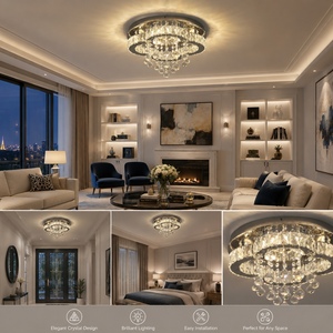 Plafonnier rond moderne pour chambre à coucher, design personnalisé, éclairage LED pour salon - Product Image 2
