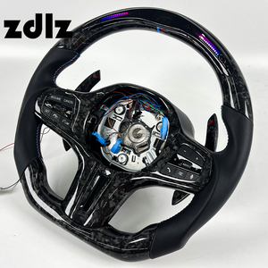 Volante Deportivo Personalizado de Cuero Liso con LED y Fibra de Carbono Forjada para <span class=keywords><strong>BMW</strong></span> G20 G30 G05 G80 2020 2021 <span class=keywords><strong>2022</strong></span> 2023 2024 con Levas de Cambio - Product Image 3