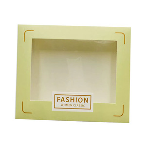 Biểu tượng tùy chỉnh in ấn vớ khăn Hộp bao bì Kraft hộp giấy với cửa sổ PVC - Product Image 3