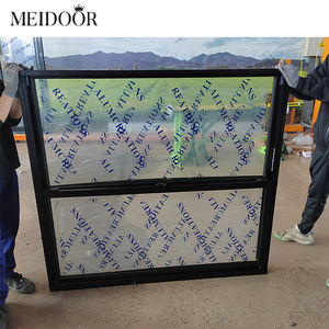 단일 및 이중 행 알루미늄 합금 유리 창 유리 스윙 오픈 스타일과 현대 집 창 디자인 - Product Image 4