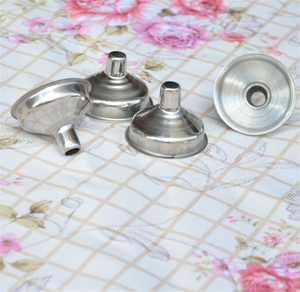 Mini funil de aço inoxidável ibleong, atacado, pequeno, prata, perfume cosmético - Product Image 6