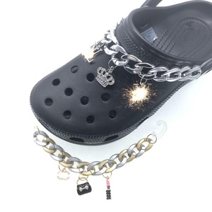 Wholesale Fashion Metal Charms Accessories Bling Shoes Diamond Chain Ornament &amp; Garden Beach Shoes Buckle Decorations <strong>Jewelry</strong> - Product Image 4