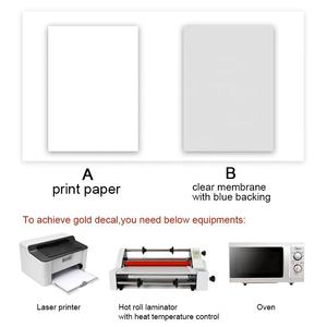 Hot Stamping Foil Gold Silver Rolls Heating <strong>Transfer</strong> Foiling Paper DIY <strong>Waterslide</strong> Decal Sticker for Glass Ceramic Metal Wood - Product Image 3