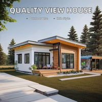 Villa Préfabriquée en Bois Imperméable Cabane de Luxe d'Inspiration Forestière