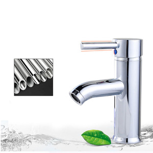 Nhà Máy Trực Tiếp Thép Không Gỉ <span class=keywords><strong>Chrome</strong></span> Mạ Lưu Vực Vòi Nước Phòng Tắm <span class=keywords><strong>Mixer</strong></span> Tap Lỗ Duy Nhất Nóng Lạnh Nước Vòi Nước Rửa Lưu Vực Vòi Nước - Product Image 3