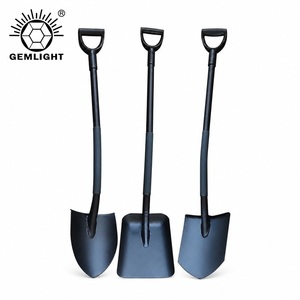 Bêche de jardinage en acier au manganèse à long <span class=keywords><strong>manche</strong></span>, avec poignée en D soudée, pour aménagement paysager et travaux de terrassement, outil d'extérieur, approvisionnement OEM - Product Image 1