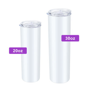 Gobelets à café en métal personnalisés de 20 oz, fins, noirs, avec couvercle et paille - Product Image 5