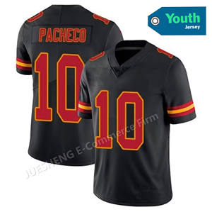 Jeugd Kids Kansas City Football Shirts 15 Patrick Mahomes 87 Travis Kelce 10 Pacheco Gestikt Limited Shirt KIDS Kinderen Rood - Product Image 6
