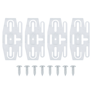 Paquete de 4 Marcos Transparentes de Plástico para Matrícula con 8 Tornillos - Product Image 1