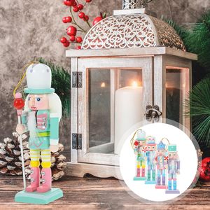 Adornos Navideños de Madera, Cascanueces, Juguetes, Manualidades, Muñecos Soldados Cascanueces, Regalos de Navidad - Product Image 4