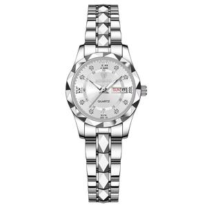 Reloj al por mayor para mujer con soporte para muñeca pequeña, reloj OEM para lista de precios, relojes de marca con diamantes completos - Product Image 1
