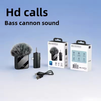 Microphone 3 en 1 pour iPhone/Android/Caméra, microphone sans fil pour l'enregistrement, les interviews, les vlogs, TikTok