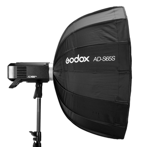 Boîte à lumière parabolique profonde argentée Ad-s65s 65 cm avec grille nid d'abeille pour <span class=keywords><strong>Ad400pro</strong></span> - Product Image 2