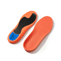 Semelles sportives en fibre de carbone OEM, confortables, absorbant les chocs, haute performance, évacuation de l'humidité, respirantes, durables, orange