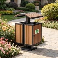 Poubelle de recyclage en métal à double compartiment 74L, design moderne et luxueux, écologique, pour usage intérieur/extérieur, hôtels, parcs, commerce