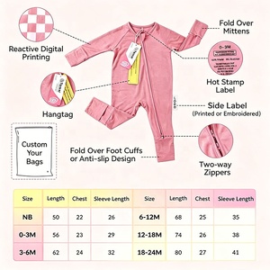 <span class=keywords><strong>Pijama</strong></span> Navideño de Manga Larga YiYing, Ropa de Dormir Cómoda de Bambú <span class=keywords><strong>para</strong></span> Bebés con Cremallera, Body <span class=keywords><strong>para</strong></span> Bebés con Estampado Personalizado - Product Image 6
